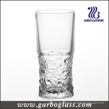 12oz Embossed Design Glass Tumbler (GB040111G)